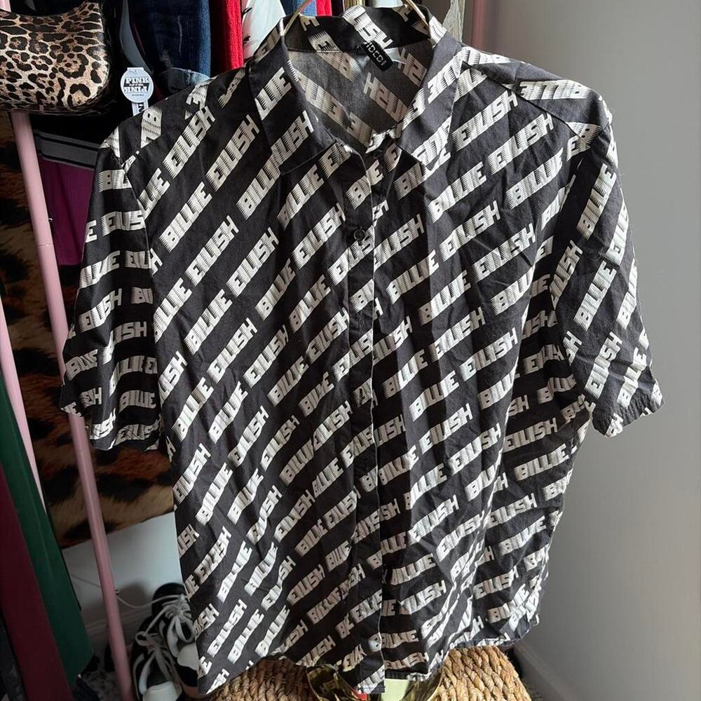 Billie Eilish Rare h&m limited edition button down